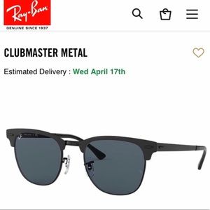Sold|||| RayBan Clubmaster Metal